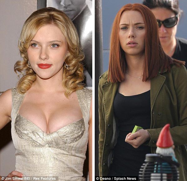 Scarlett Johansson Boob Job Before & After